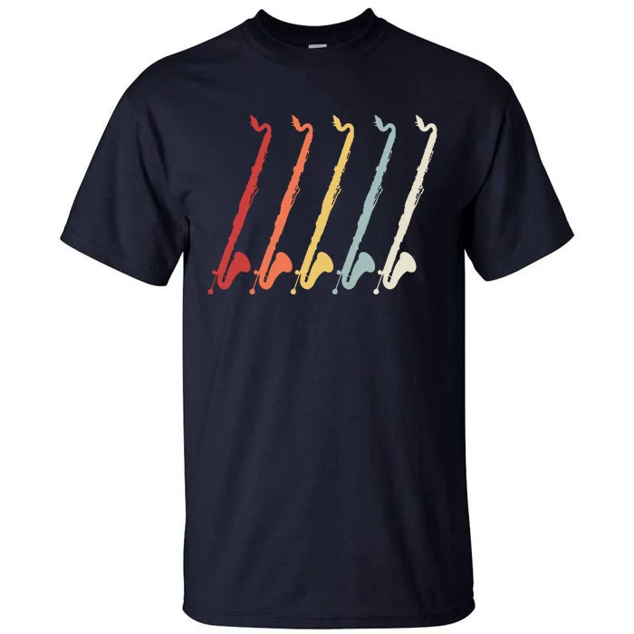 Vintage Retro 70s Bass Clarinet For Clarinet Players Tall T-Shirt