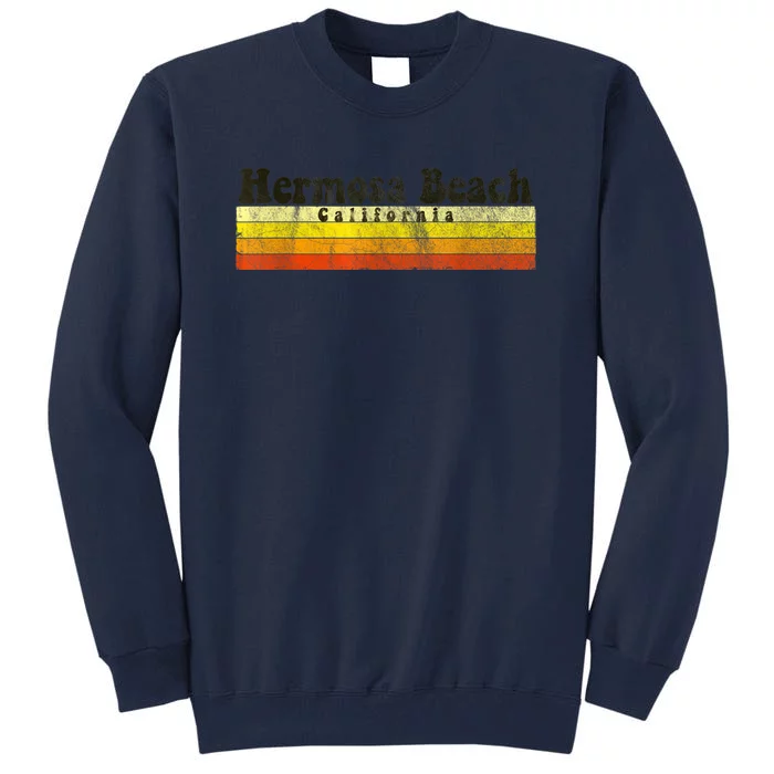 Vintage Retro 70s 80s Hermosa Beach, CA Tall Sweatshirt