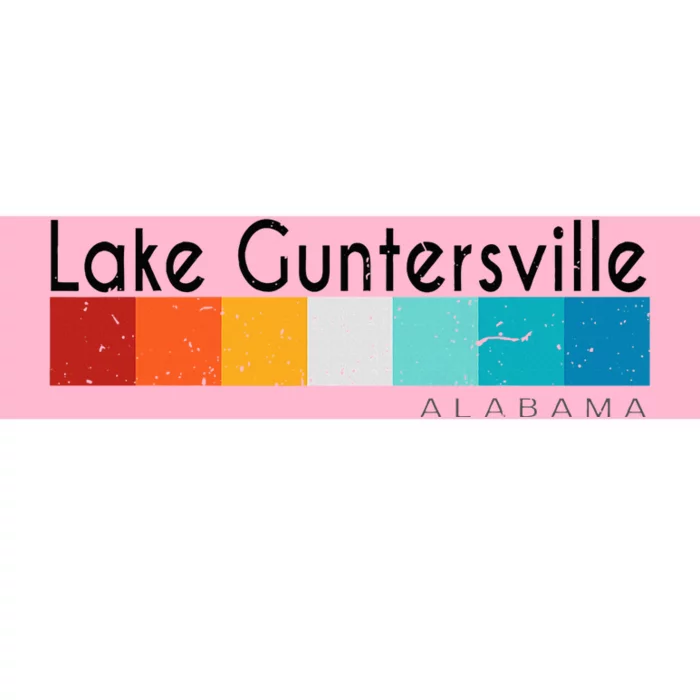 Vintage Retro 70s 80s Lake Guntersville Al Alabama Souvenir Bumper Sticker