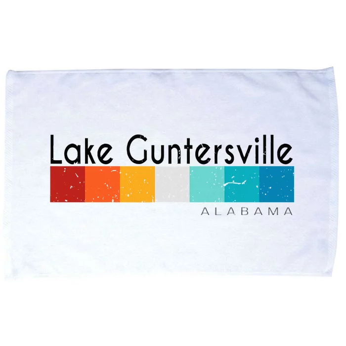 Vintage Retro 70s 80s Lake Guntersville Al Alabama Souvenir Microfiber Hand Towel