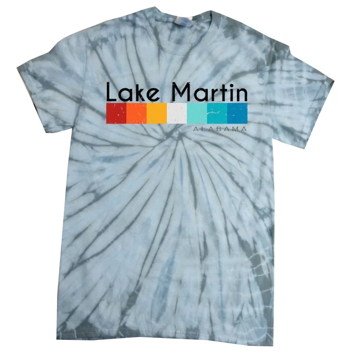 Vintage Retro 70s 80s Style Lake Martin Al Alabama Souvenir Tie-Dye T-Shirt