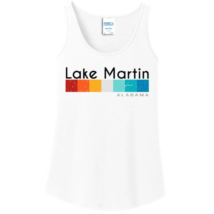 Vintage Retro 70s 80s Style Lake Martin Al Alabama Souvenir Ladies Essential Tank