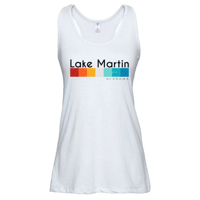 Vintage Retro 70s 80s Style Lake Martin Al Alabama Souvenir Ladies Essential Flowy Tank