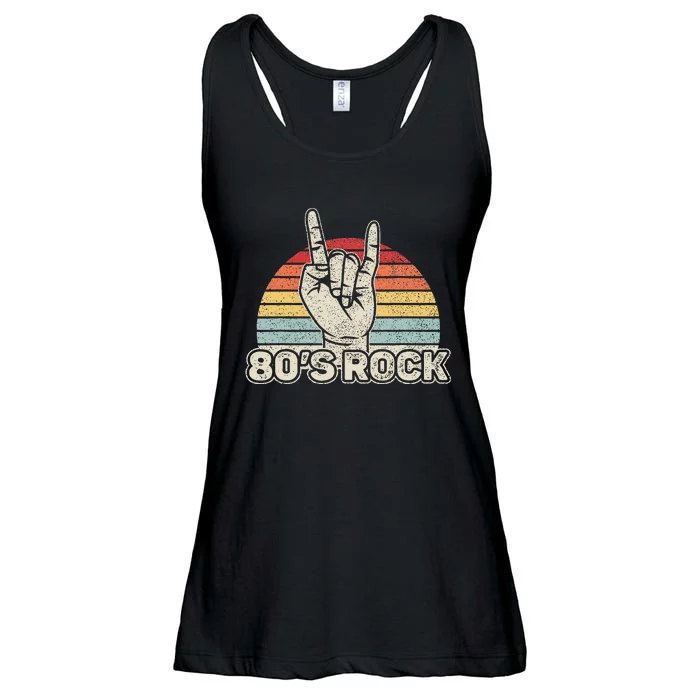 Vintage Retro 80S Rock Band Ladies Essential Flowy Tank