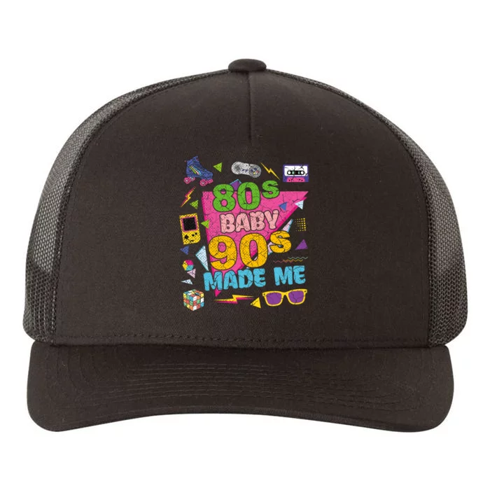 Vintage Retro 80S Baby 90S Made Me 1980s 1990s Nostalgia Yupoong Adult 5-Panel Trucker Hat