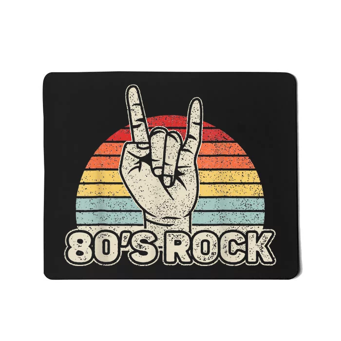 Vintage Retro 80S Rock Band 1980s Party Mousepad