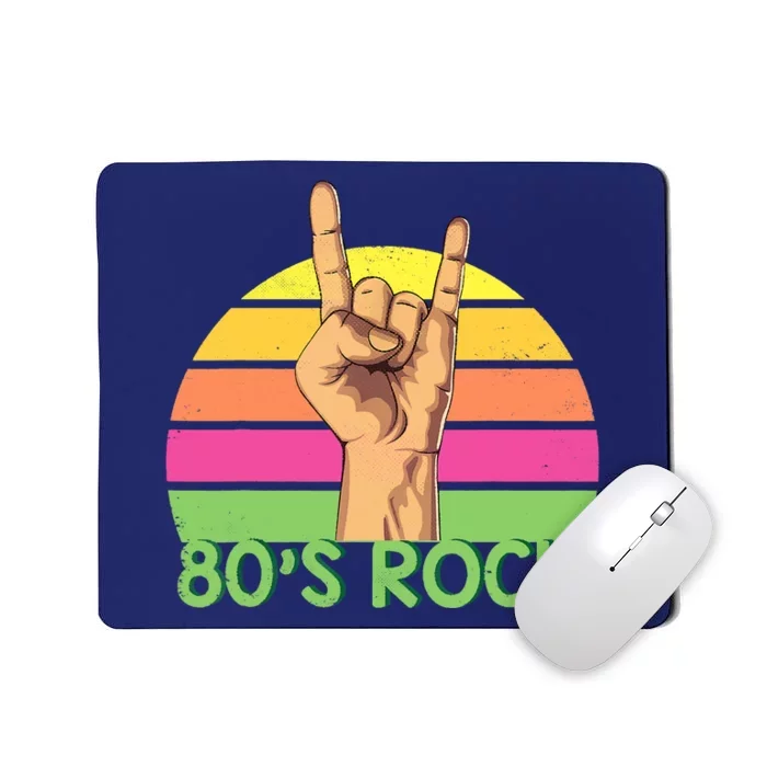 Vintage Retro 80's Rock Band Mousepad