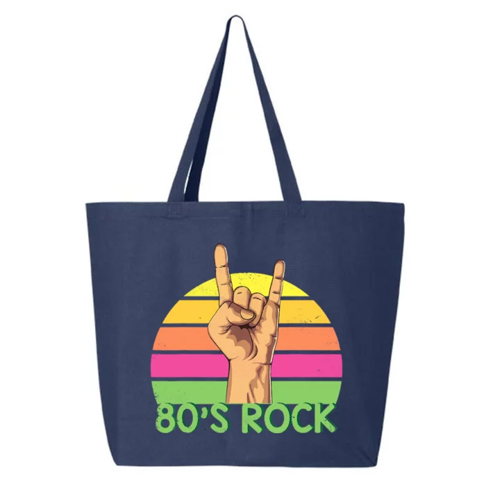 Vintage Retro 80's Rock Band 25L Jumbo Tote