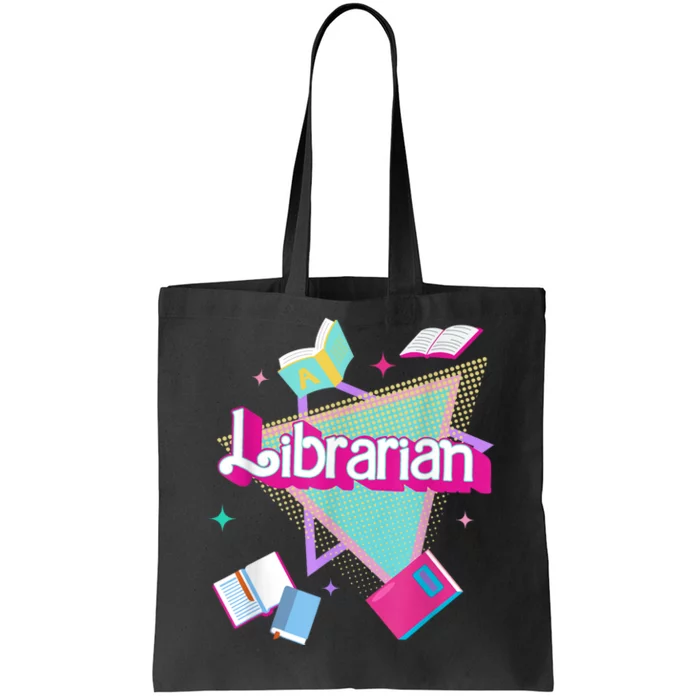 Vintage Retro 90s Librarian Reading First Day Back To Shcool Tote Bag