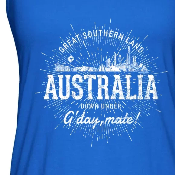 Vintage Retro Australia Gift Ladies Essential Flowy Tank