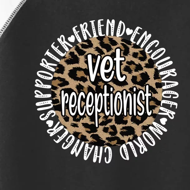 Vet Receptionist Appreciation Veterinary Receptionist Meaningful Gift Toddler Fine Jersey T-Shirt