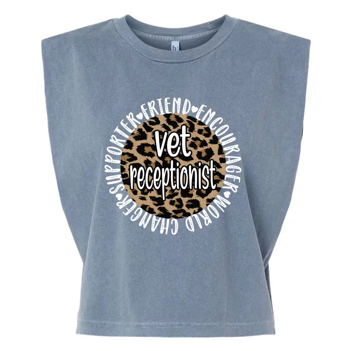 Vet Receptionist Appreciation Veterinary Receptionist Meaningful Gift Garment-Dyed Women's Muscle Tee