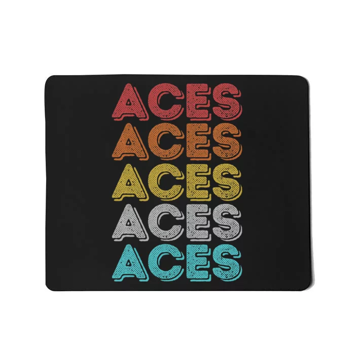 Vintage Retro Aces Mousepad