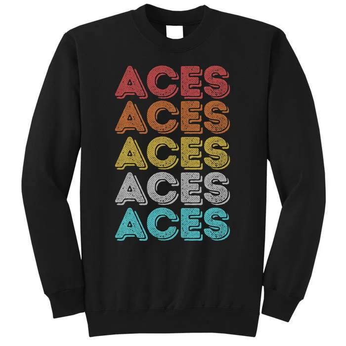 Vintage Retro Aces Tall Sweatshirt