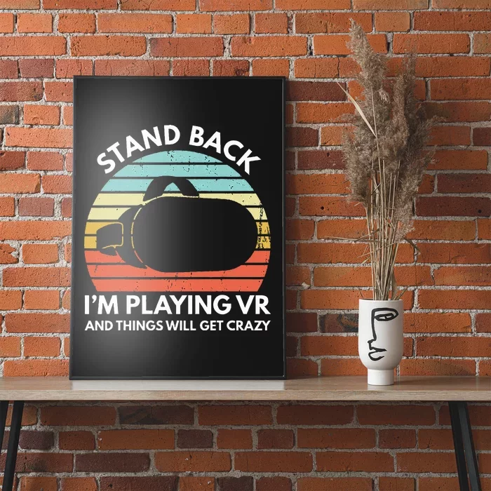 Virtual Reality Athlete Funny VR Gamer Saying Poster