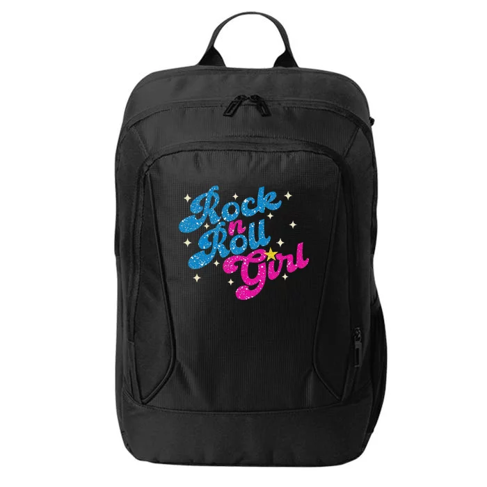 Vintage Rock And Roll Girl City Backpack