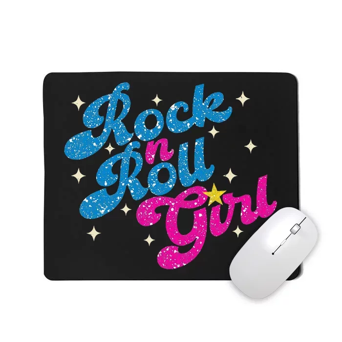 Vintage Rock And Roll Girl Mousepad