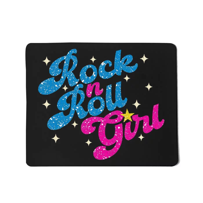 Vintage Rock And Roll Girl Mousepad