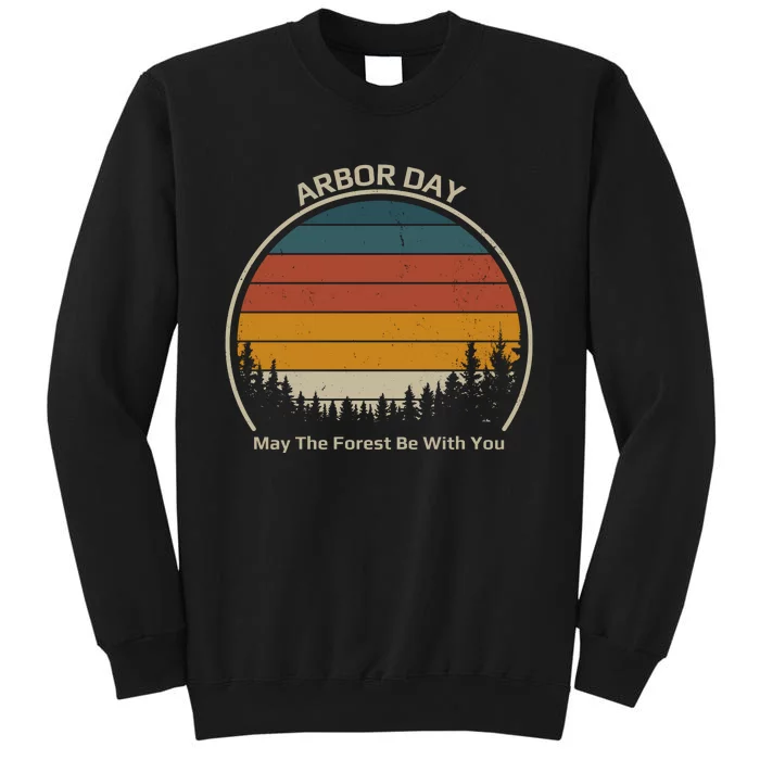 Vintage Retro Arbor Day Tall Sweatshirt