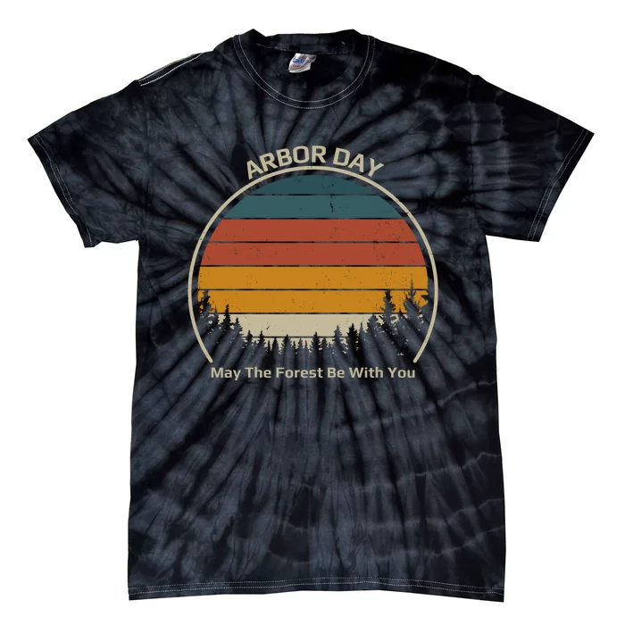 Vintage Retro Arbor Day Tie-Dye T-Shirt