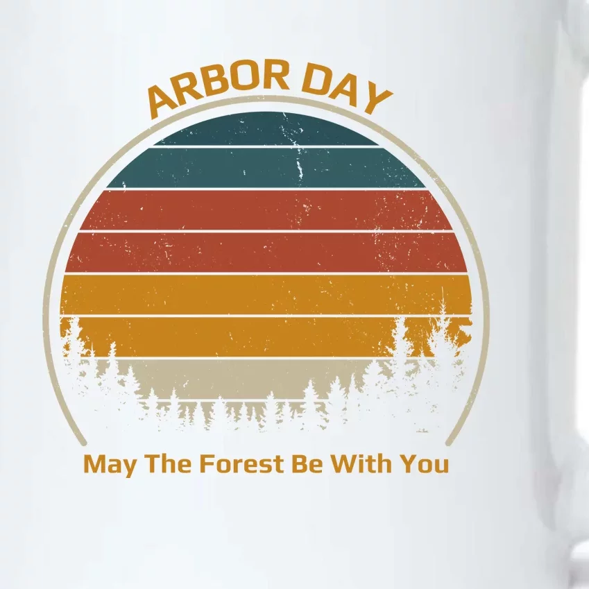 Vintage Retro Arbor Day Black Color Changing Mug