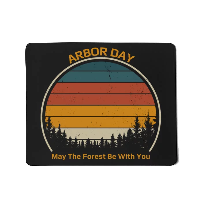 Vintage Retro Arbor Day Mousepad