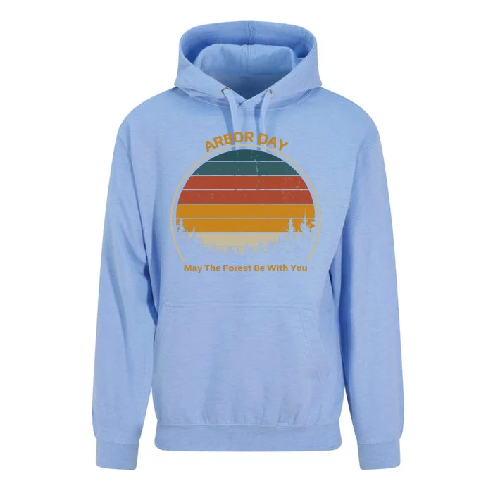 Vintage Retro Arbor Day Unisex Surf Hoodie