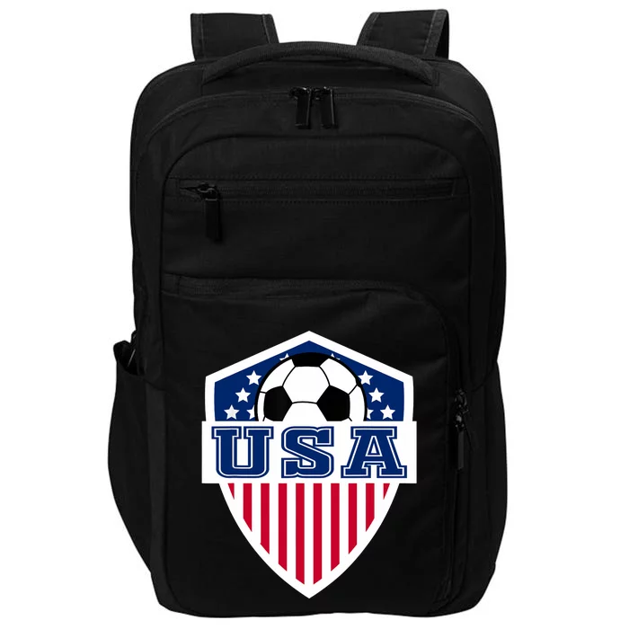 Vintage Retro American Football USA Soccer USA Flag Impact Tech Backpack