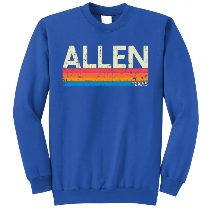 Vintage Retro Allen Texas Distressed Souvenir Funny Gift Sweatshirt