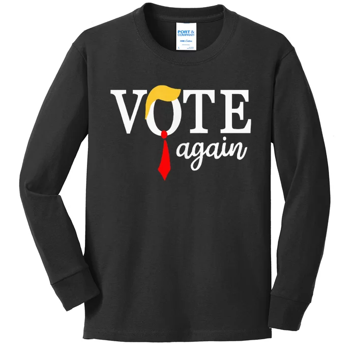 Vote Republican Again Presidential Election 2024 Kids Long Sleeve Shirt