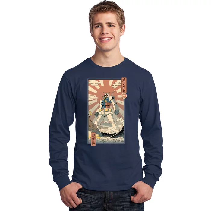 Vintage Gundam Robot Kawaii Long Sleeve Shirt