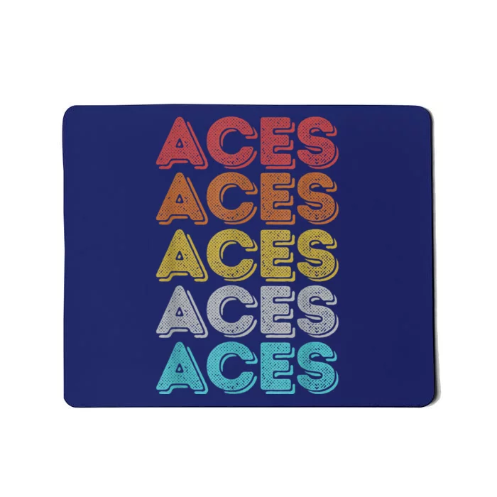 Vintage Retro Aces Mousepad