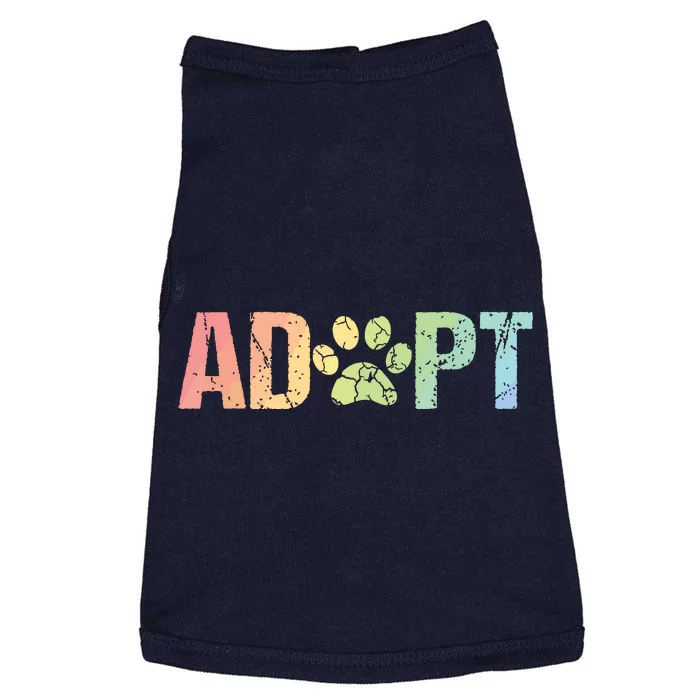 Vintage Rainbow Adopt A Dog Rescue Foster Adoption Month Doggie Tank