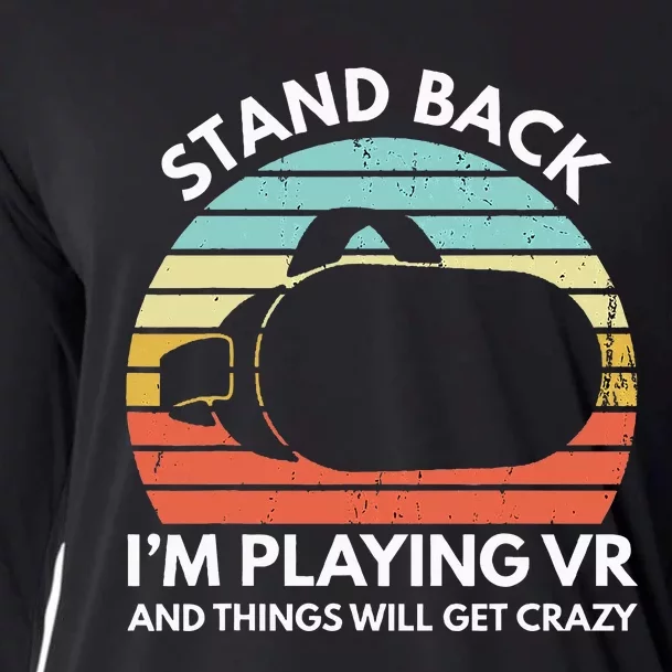 Virtual Reality Athlete Funny Vr Gamer Saying Cooling Performance Long Sleeve Crew