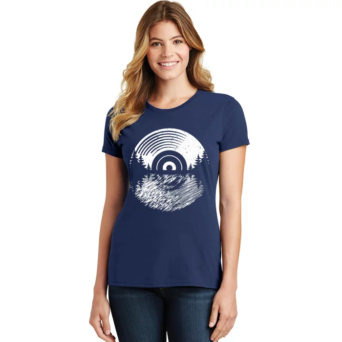 Vinyl Record Album Classic Music Player Lover Audiophile Women's T-Shirt