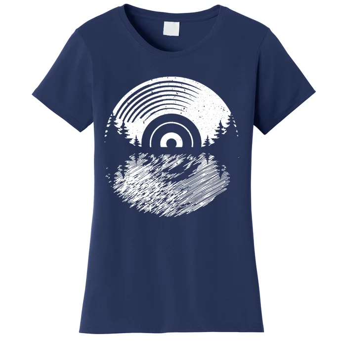 Vinyl Record Album Classic Music Player Lover Audiophile Women's T-Shirt