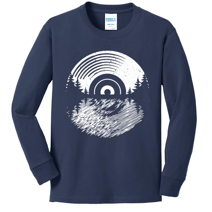 Vinyl Record Album Classic Music Player Lover Audiophile Kids Long Sleeve Shirt