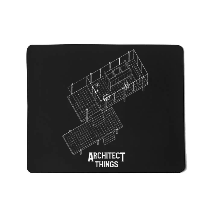 Vintage Retro Architect Architecture Gift Mousepad