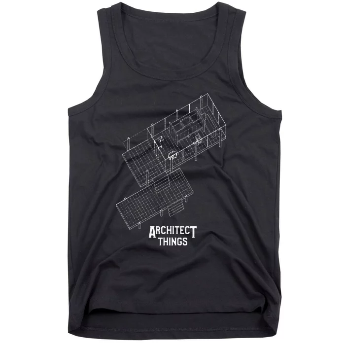 Vintage Retro Architect Architecture Gift Tank Top