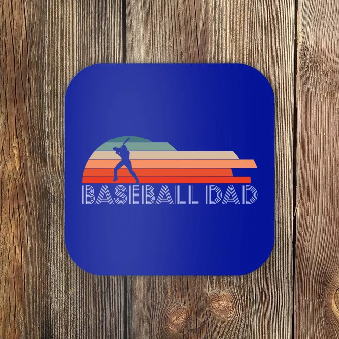 Vintage Retro Baseball Dad Gift Coaster