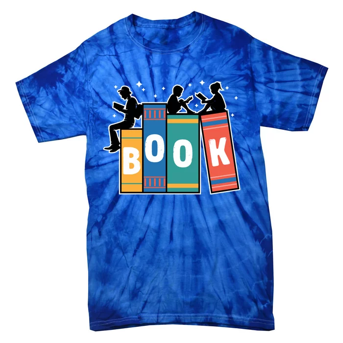 Vintage Retro Book Bookaholic Bookworm Librarian Reading Gift Tie-Dye T-Shirt