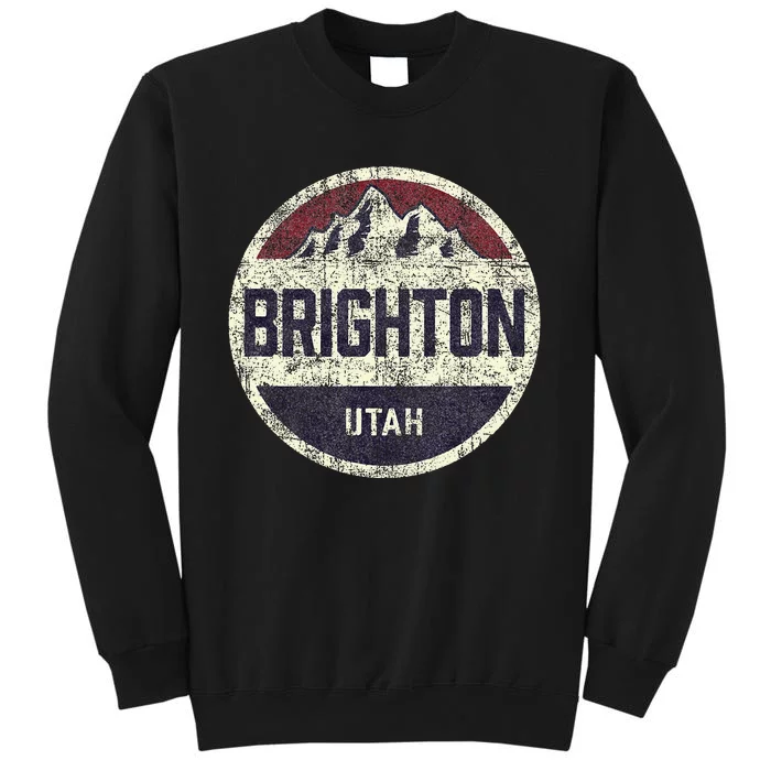 Vintage Retro Brighton Utah Mountain Circle Ski Sweatshirt