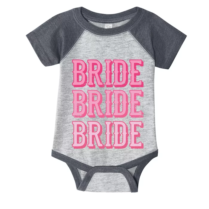 Vintage Retro Bride Rodeo Cowgirl Bachelorette Party Wedding Infant Baby Jersey Bodysuit