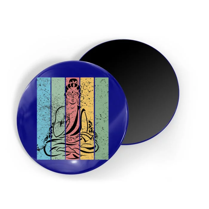 Vintage Retro Buddha Design Gift Magnet