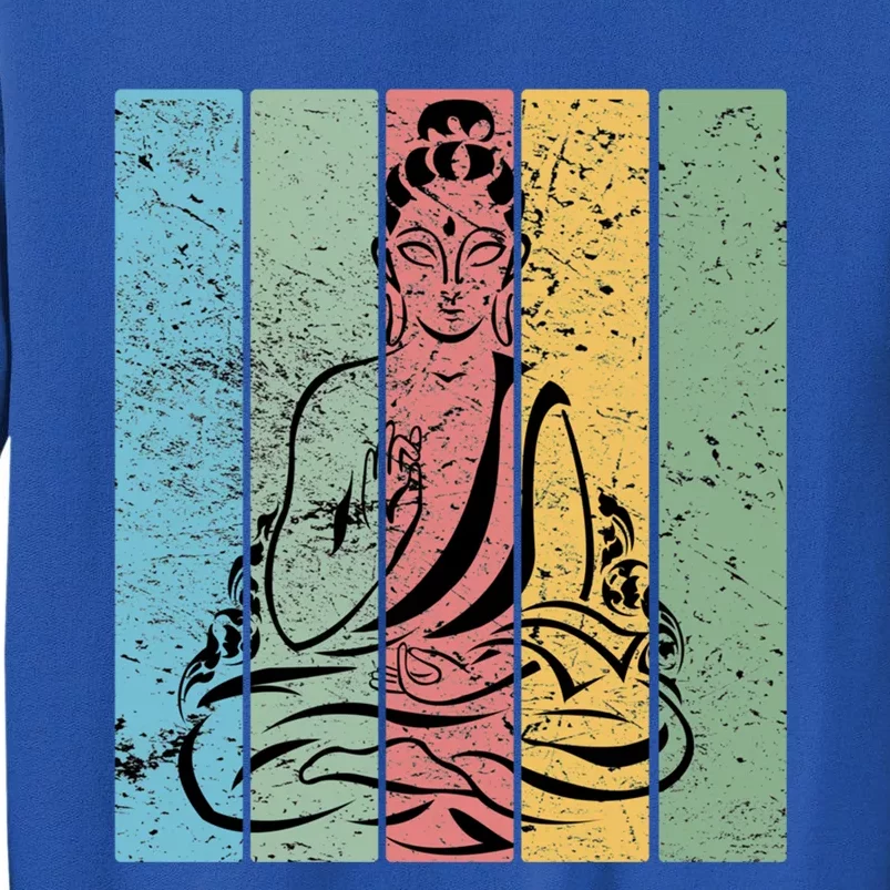 Vintage Retro Buddha Design Gift Tall Sweatshirt