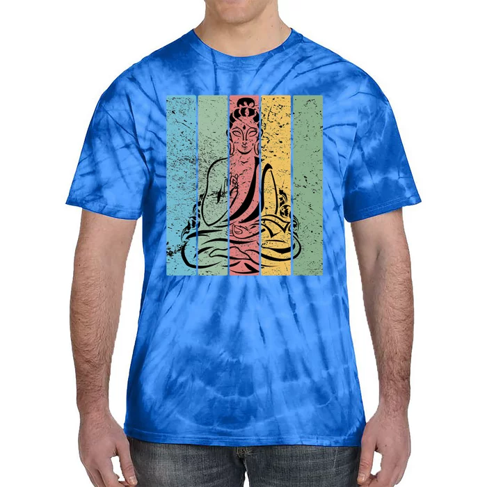 Vintage Retro Buddha Design Gift Tie-Dye T-Shirt