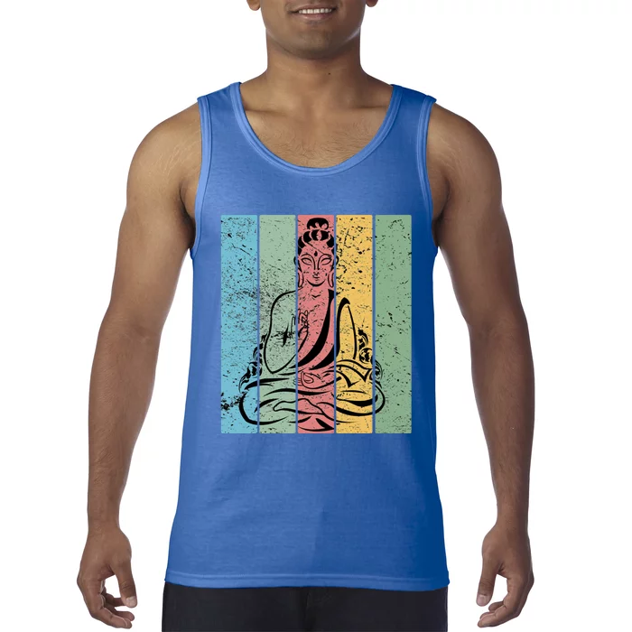 Vintage Retro Buddha Design Gift Tank Top