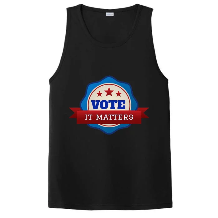 Voter Registration Badge Vote It Matters Election Midterm Performance Tank