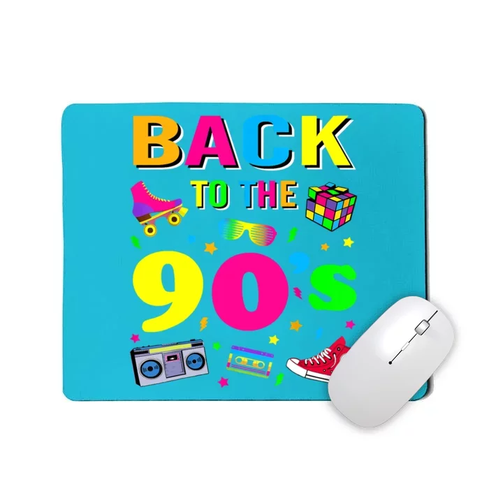 Vintage Retro Back To 90's Graphic Design Mousepad