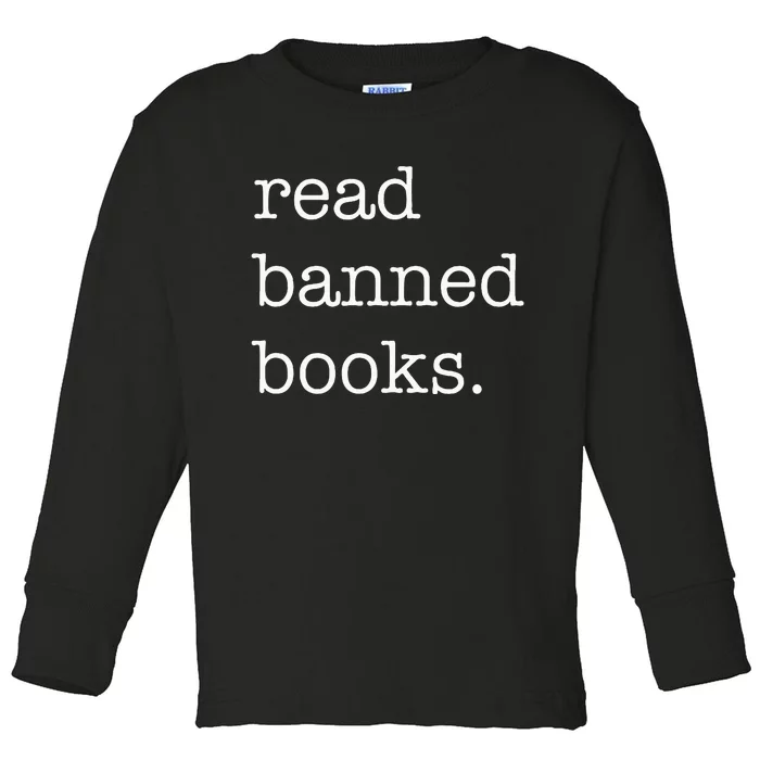 Vintage Read Banned Books Toddler Long Sleeve Shirt